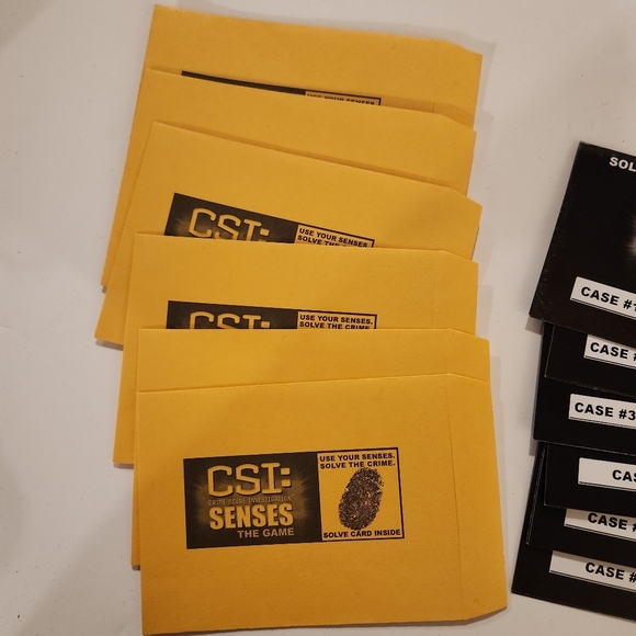 Crime Scene Investigation CSI Senses Game REPLACEMENT SOLVE CARDS & CASE Files - Picture 2 of 4